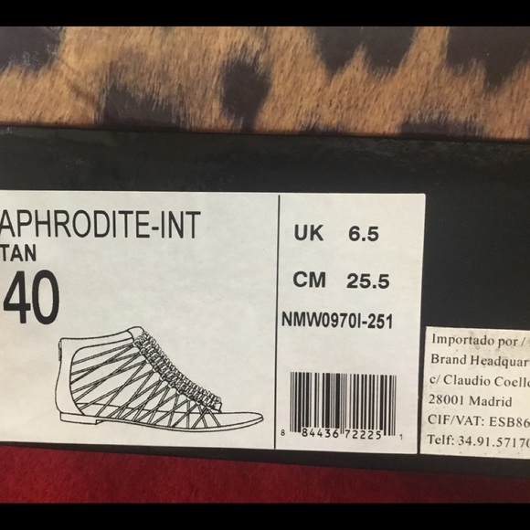 Naughty Monkey Sz 10M NEW in box Tan Zipper sandal - Picture 5 of 8